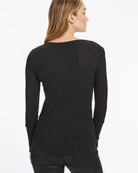 Thermal Forever Henley - Black by Splendid — view 3