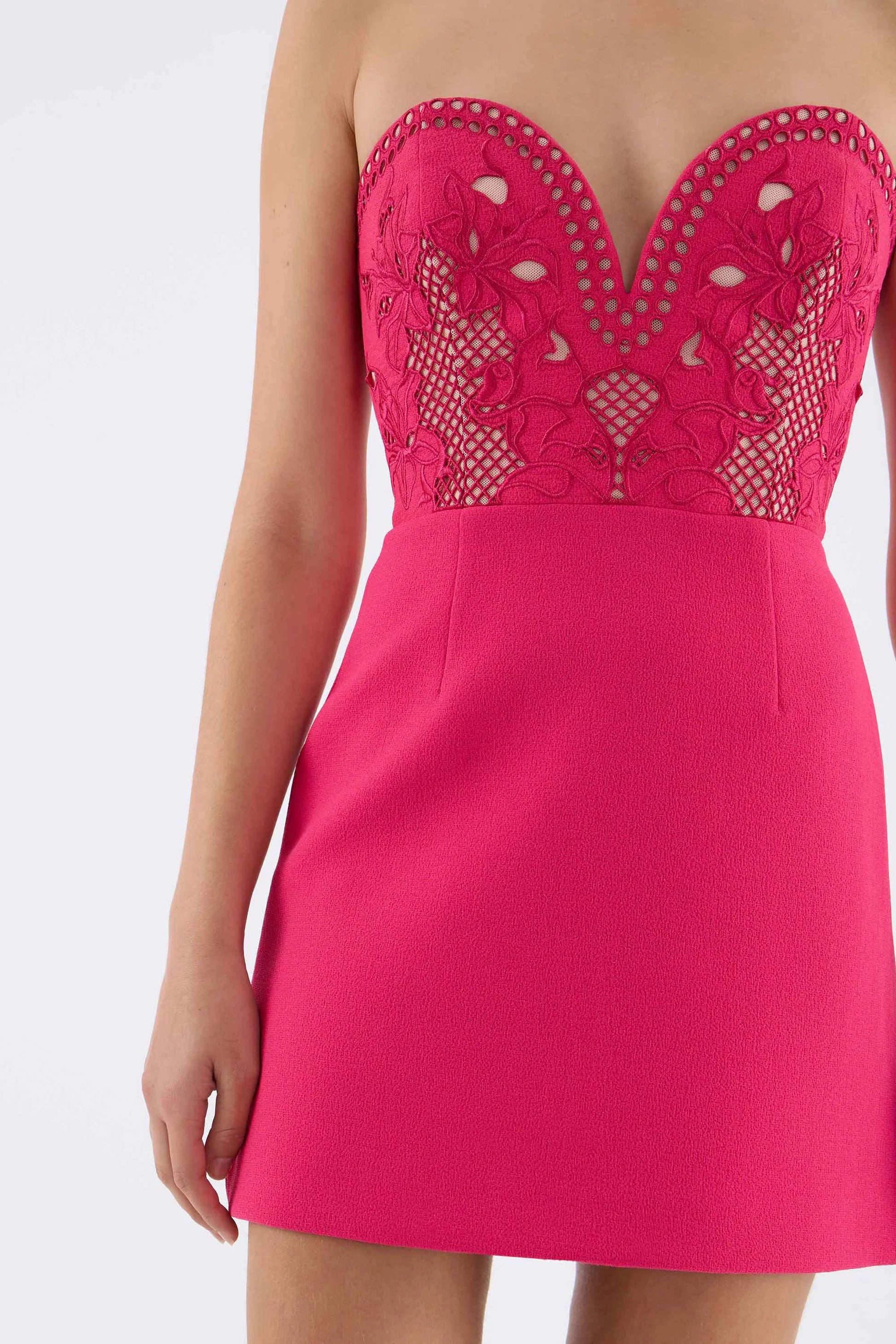 Claudia Mini Dress - Raspberry by Rebecca Vallance — alternate view