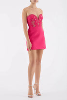 Claudia Mini Dress - Raspberry by Rebecca Vallance — view 3