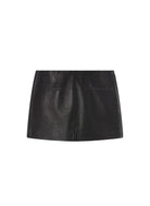 Cowan Leather Mini Skirt - Black by A.L.C — view 6