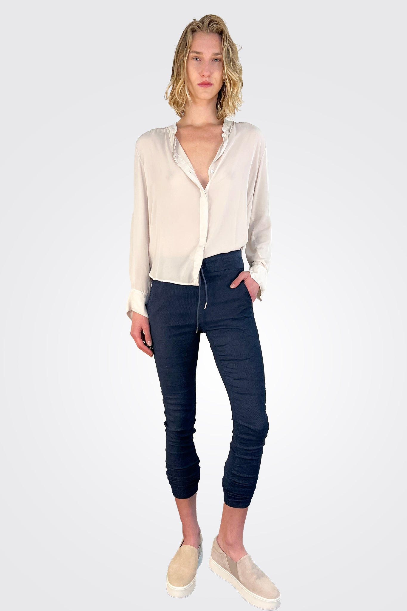 Shely Pants - Corduroy Blue by Bevy Flog | 25 South Boutiques
