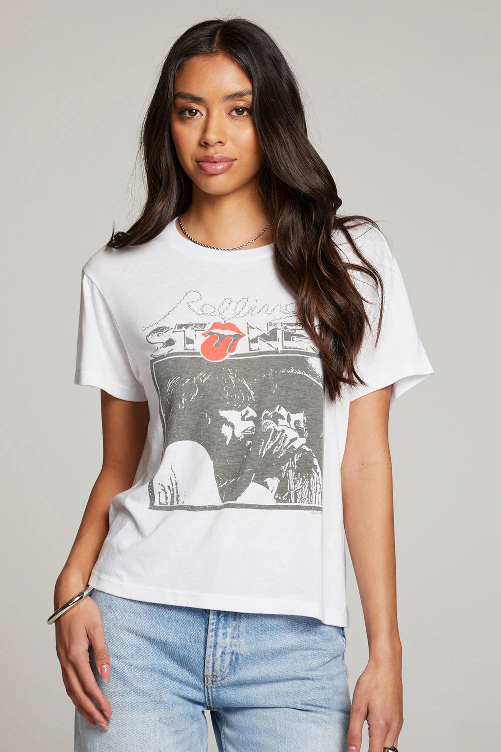 Rolling Stones Mick & Keith Tee - White by Chaser | 25 South Boutiques