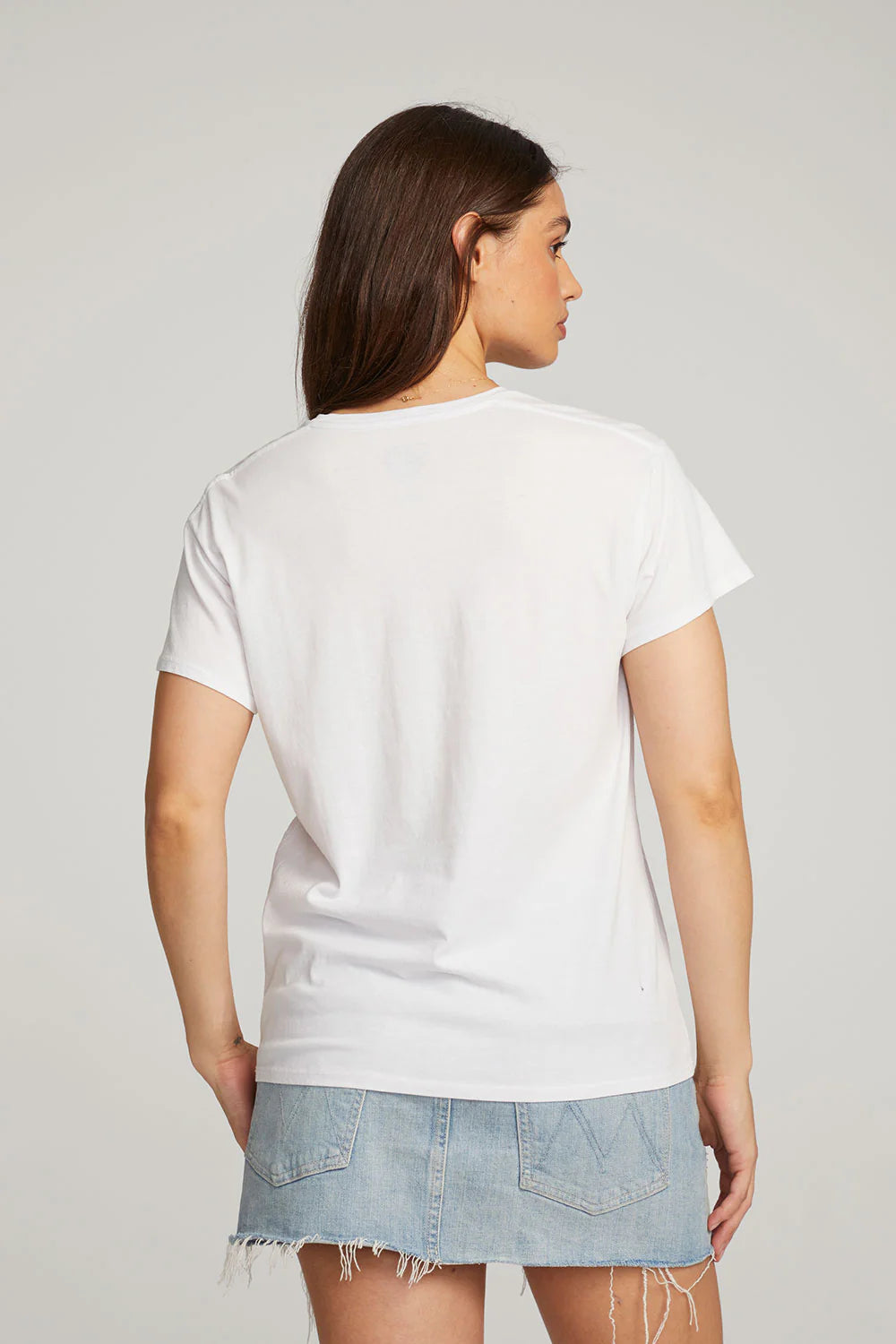 Rolling Stones Classic Logo Tee - White by Chaser — view 3