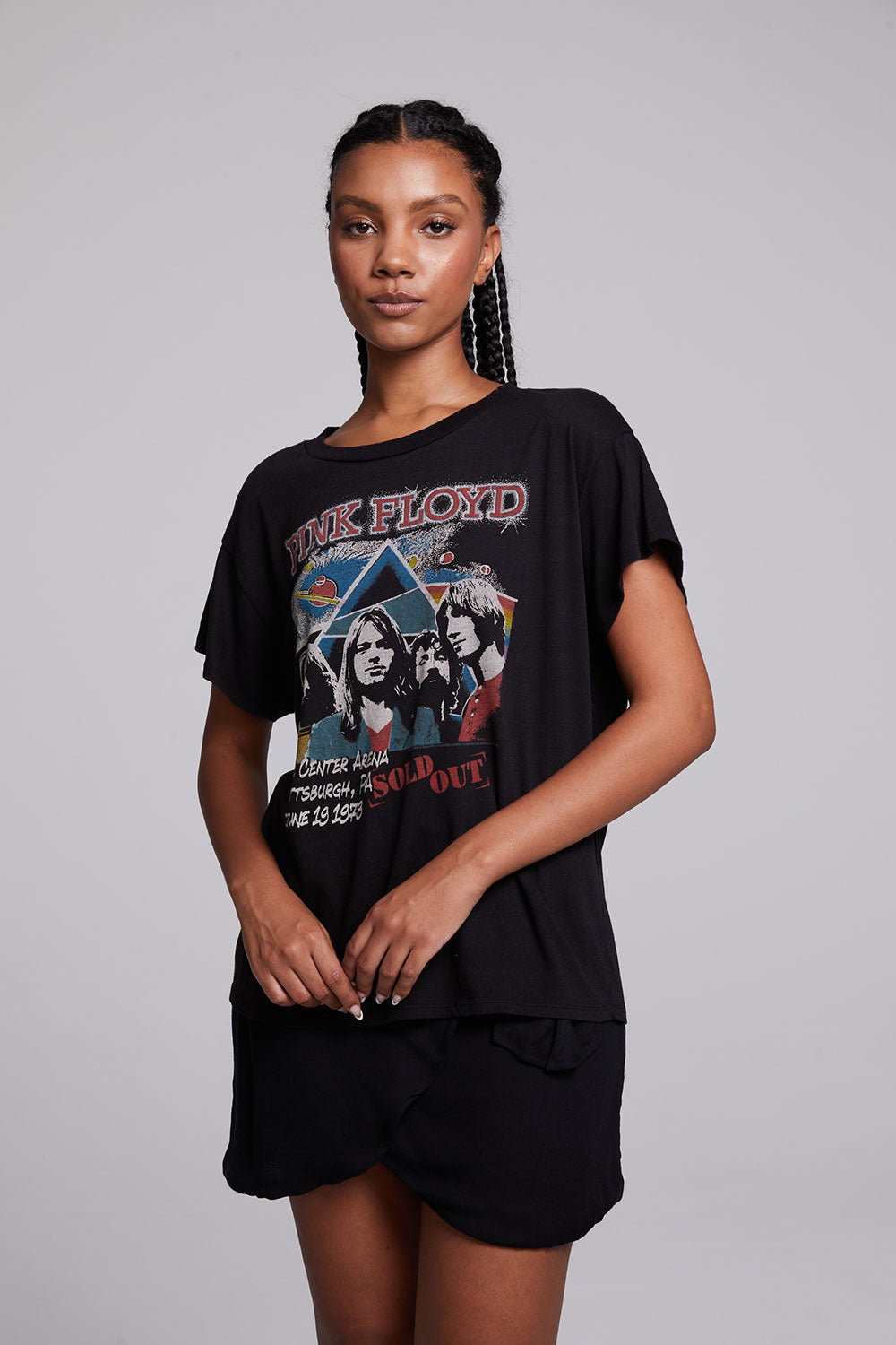 Pink Floyd Nassau Coliseum Crew Neck Tee - Black by Chaser | 25 South Boutiques