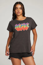 AC/DC Classic Logo Tee - Vintage Black by Chaser — alternate view