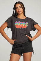 AC/DC Classic Logo Tee - Vintage Black by Chaser | 25 South Boutiques