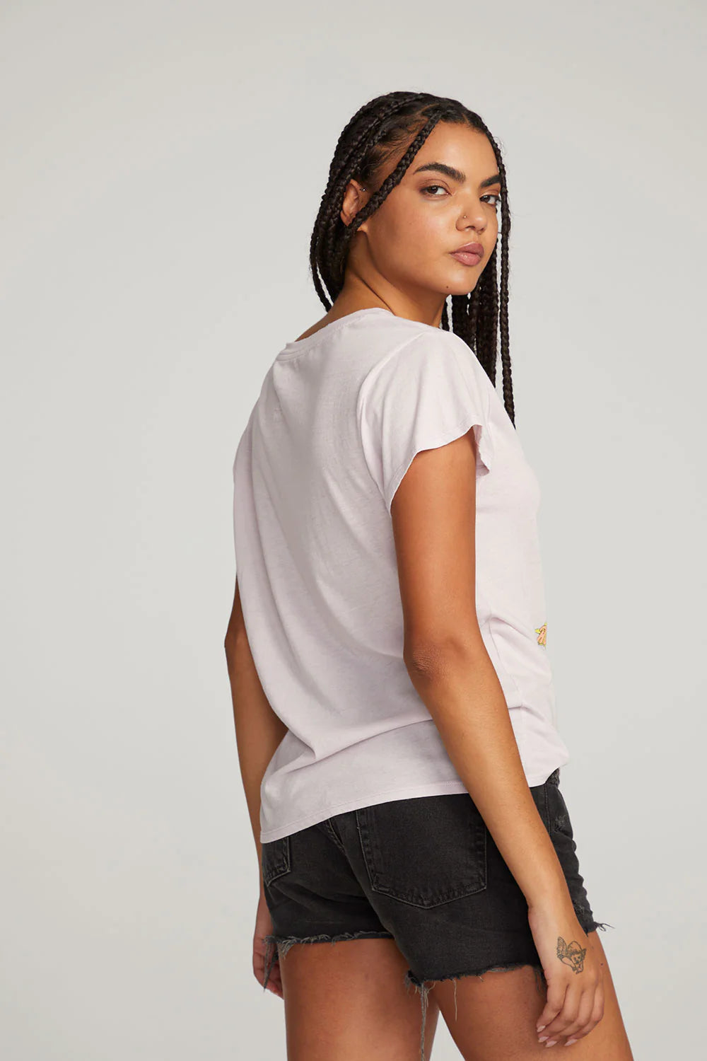 Janis Joplin Albert Hall Tee - Lavender by Chaser — alternate view