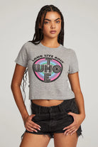 The Who Long Live Rock Crop Tee - Streaky Grey by Chaser | 25 South Boutiques
