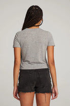 The Who Long Live Rock Crop Tee - Streaky Grey by Chaser — alternate view