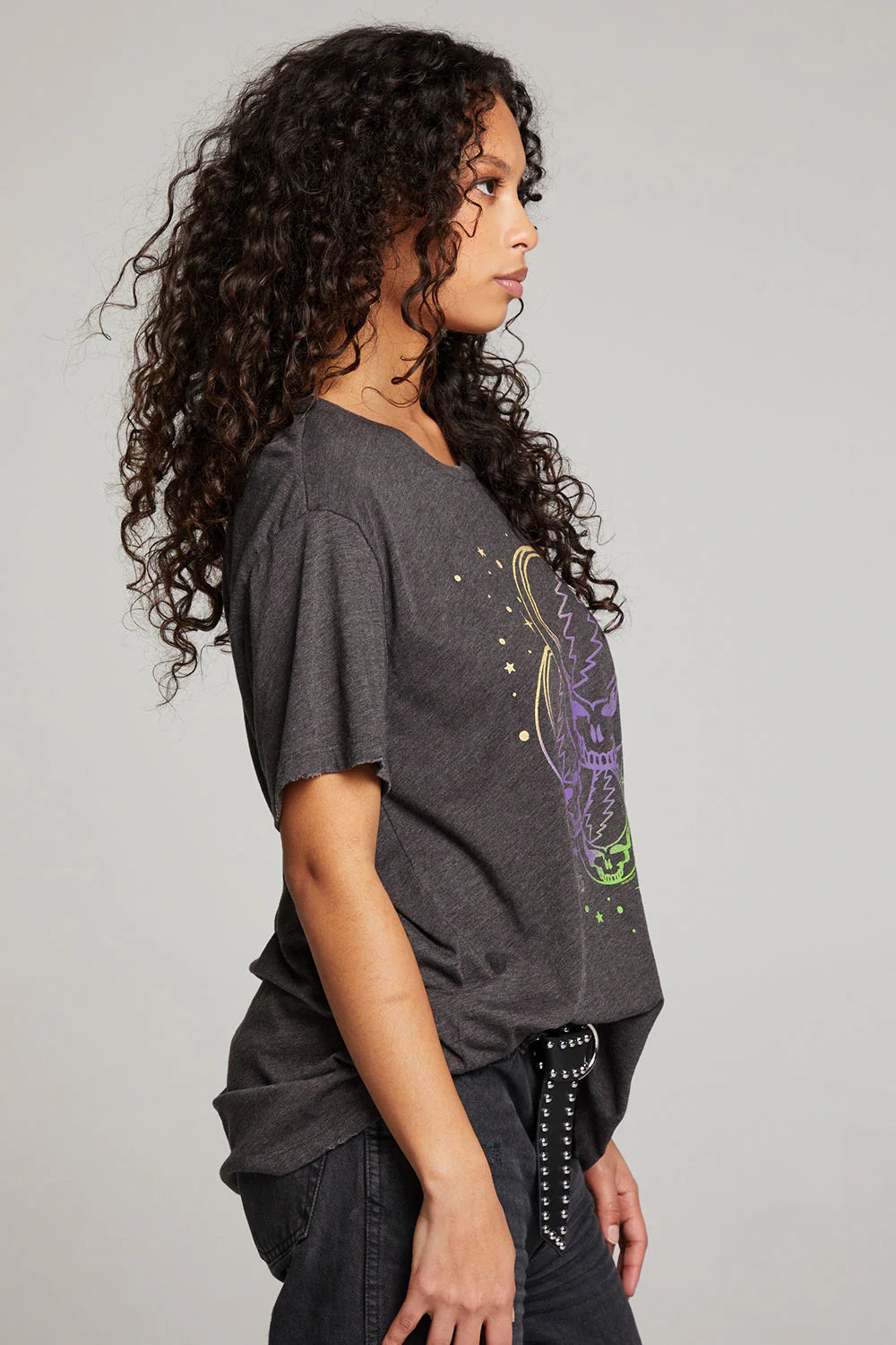 Grateful Dead Stealies In Space Tee - Vintage Black by Chaser — alternate view