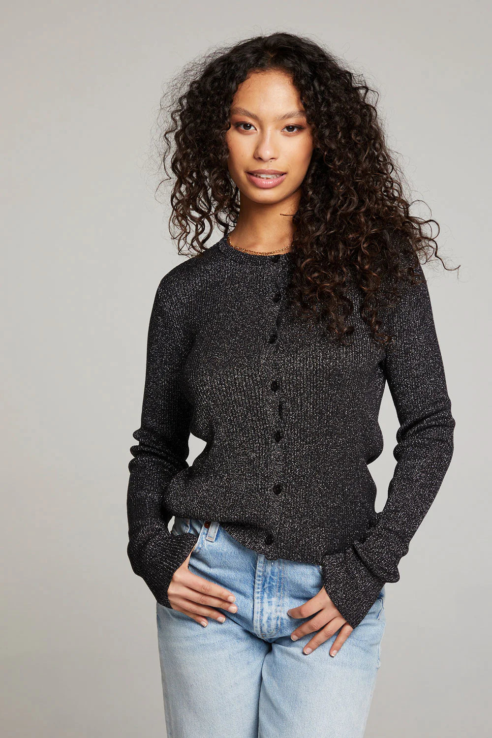 Tommy Button Up Sweater - Licorice by Chaser | 25 South Boutiques