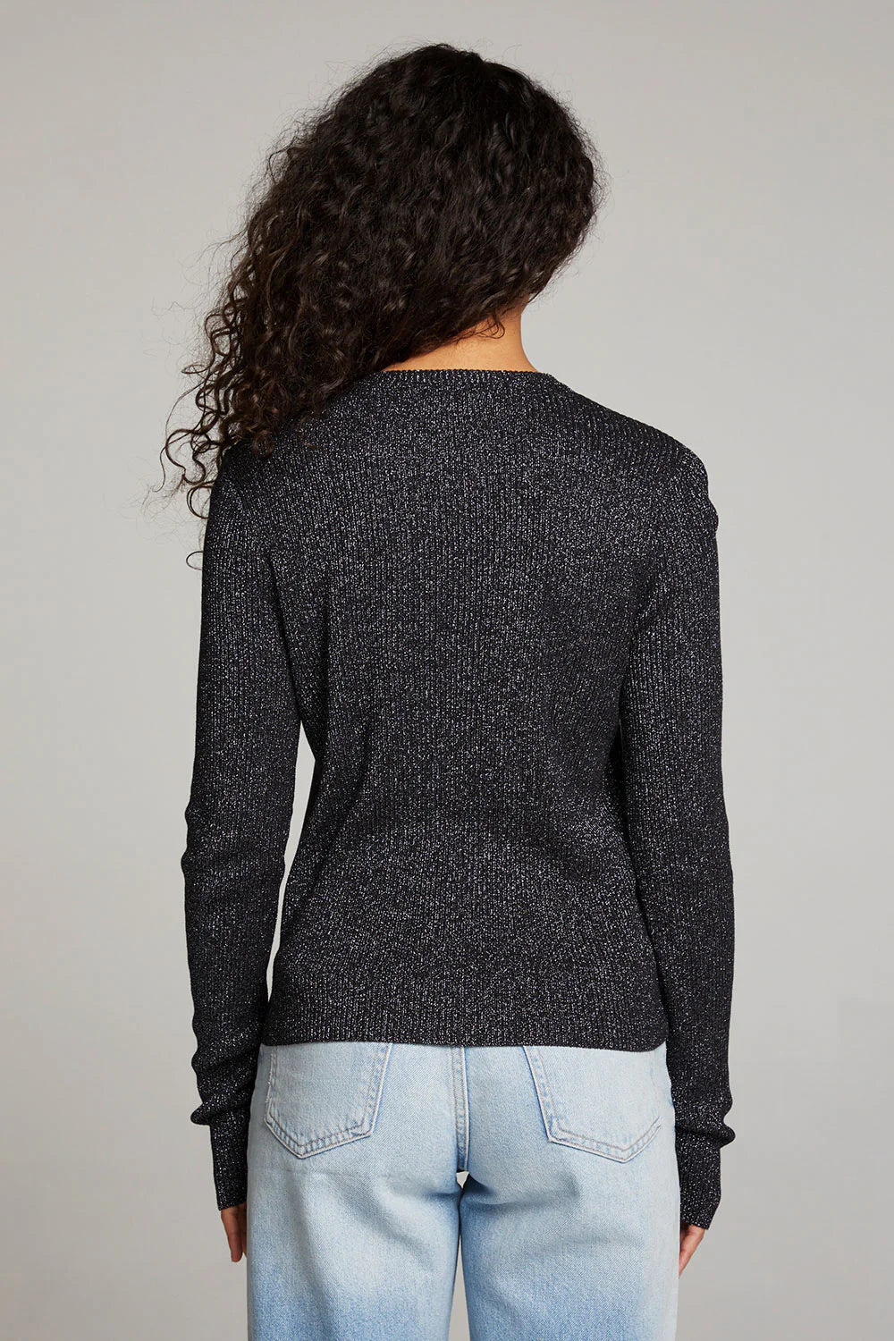 Tommy Button Up Sweater - Licorice by Chaser — view 3