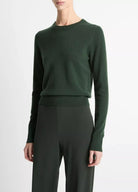 Cashmere Crew Neck Sweater - Forest by Vince | 25 South Boutiques