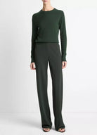 Cashmere Crew Neck Sweater - Forest by Vince — view 3