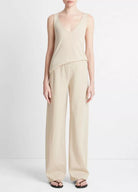 Cotton-Blend High-Waist Bias Pant - White Oak by Vince | 25 South Boutiques