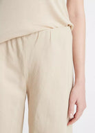 Cotton-Blend High-Waist Bias Pant - White Oak by Vince — alternate view