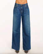 Kailani Pleated Low-Rise Jean - Medium Wash by Ramy Brook — alternate view