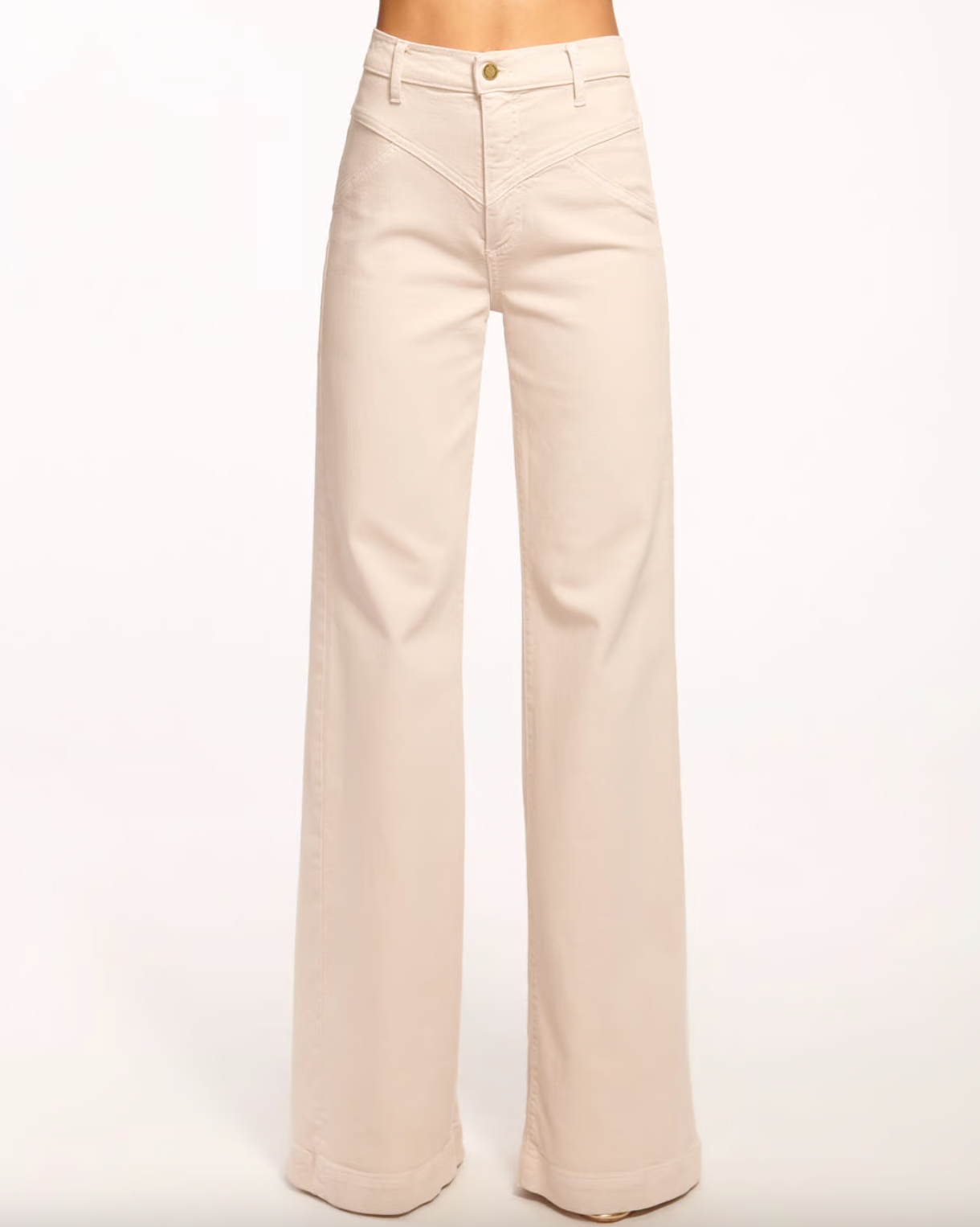 Harmoni High-Rise Yoke Front Jean - Bone by Ramy Brook — alternate view