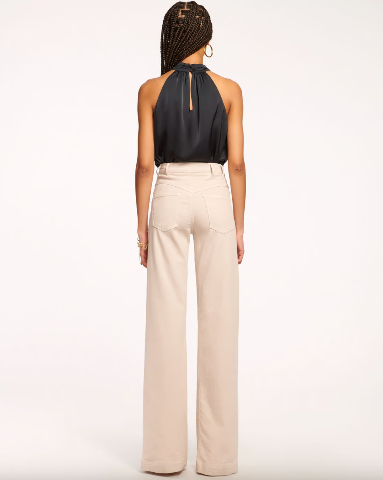 Harmoni High-Rise Yoke Front Jean - Bone by Ramy Brook — view 3