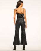 Cropped Metallic Clifford Jean - Black Metallic by Ramy Brook — view 4