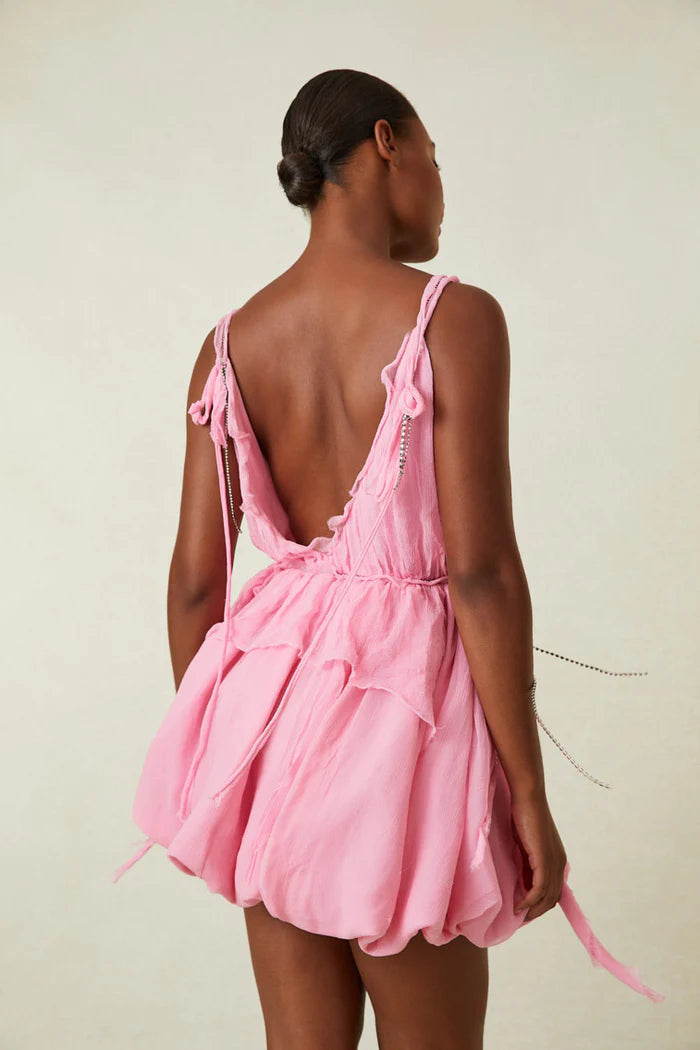 Ashida Mini Dress - Pink by LoveShackFancy — alternate view