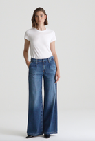 Pleated Stella Low Slung Palazzo - Provence by Adriano Goldschmied AG | 25 South Boutiques