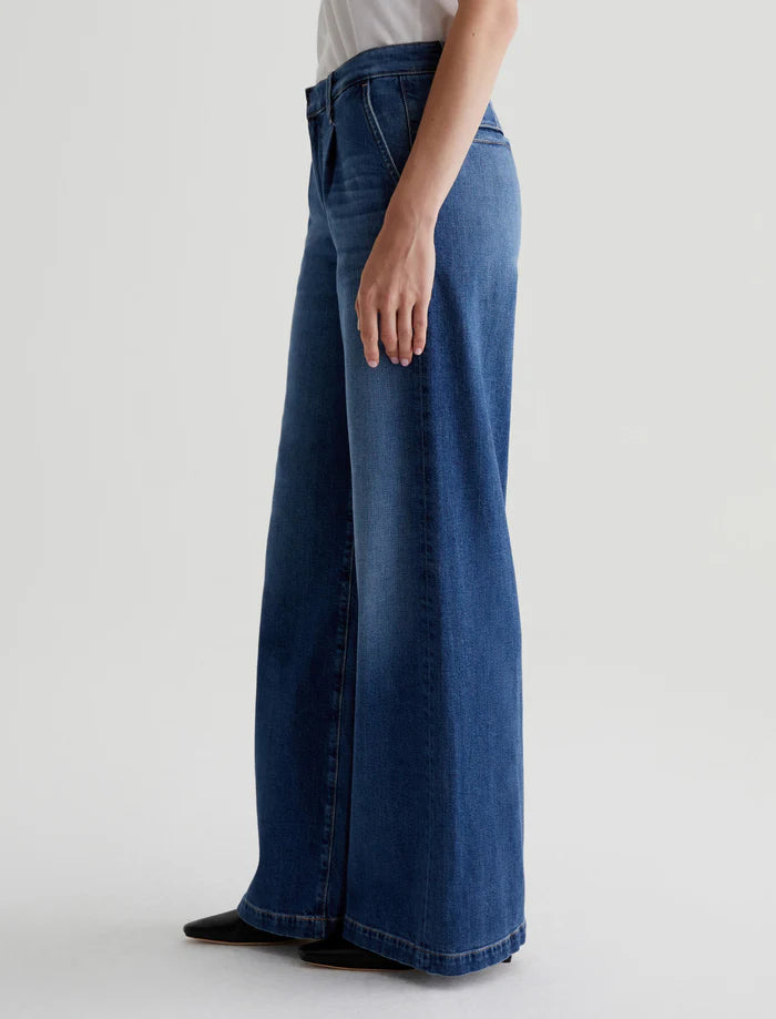 Pleated Stella Low Slung Palazzo - Provence by Adriano Goldschmied AG — view 5