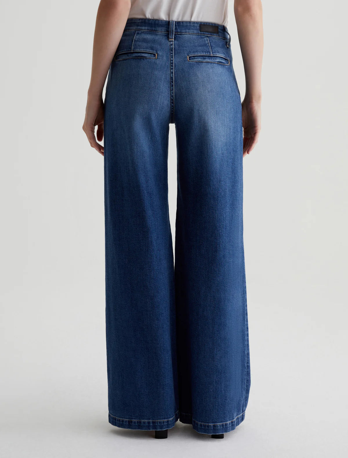 Pleated Stella Low Slung Palazzo - Provence by Adriano Goldschmied AG — view 6