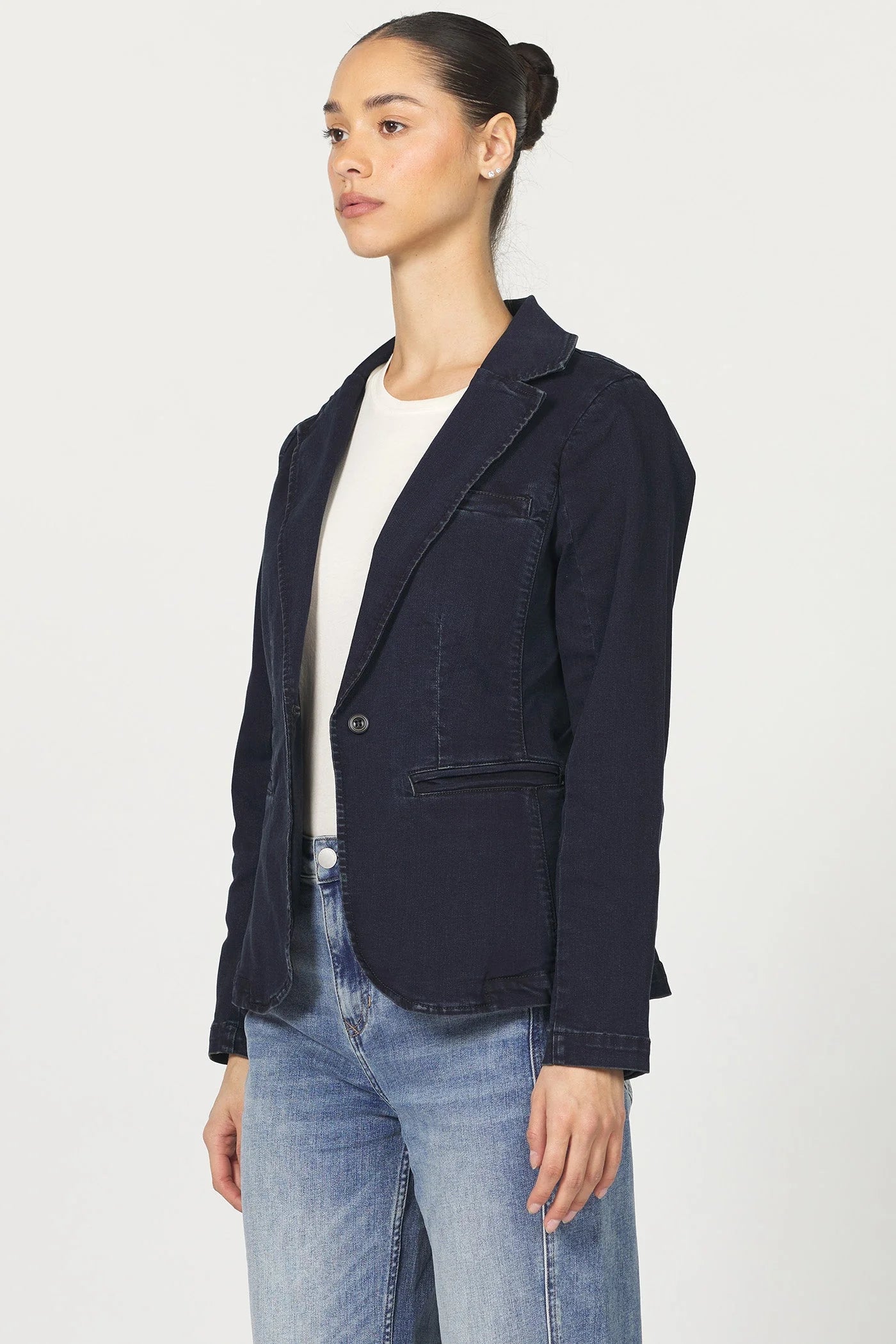 Minah Denim Jacket - Blue Denim by Dear John — view 3
