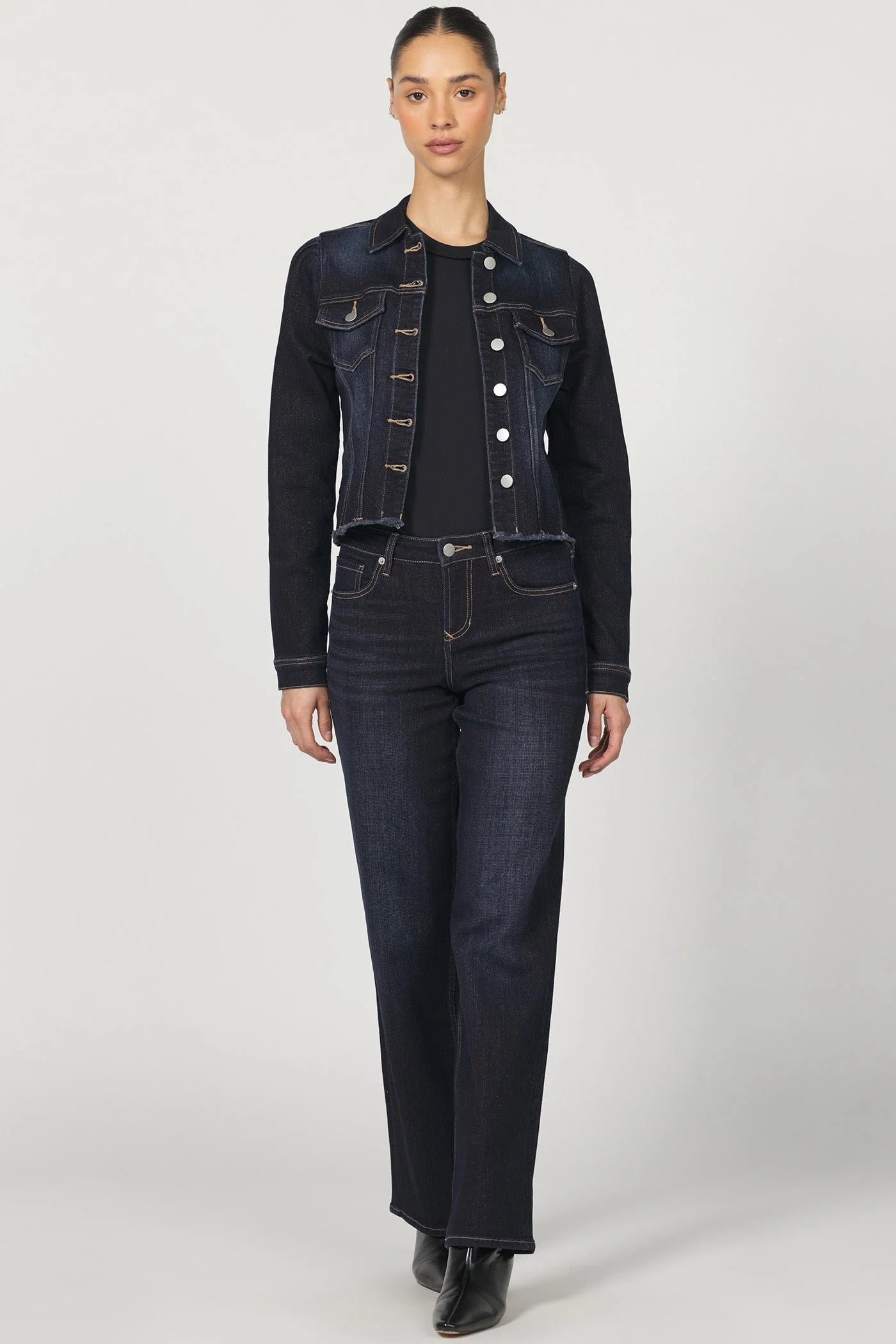 Roselyn Denim Jacket - Daring Indigo by Dear John — alternate view