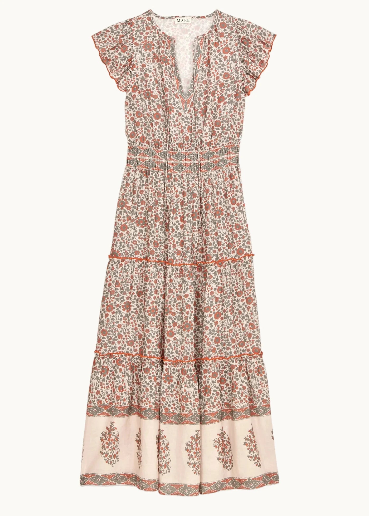 Della Maxi Dress - Rust Khaki by M.A.B.E — view 4