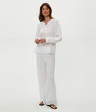 Kacey Peasant Top - White by Michael Stars — alternate view