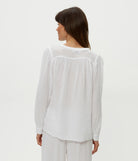 Kacey Peasant Top - White by Michael Stars — view 4