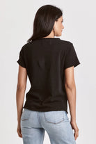 Vanya Short Sleeve Slub Tee - Black by Dear John — view 3