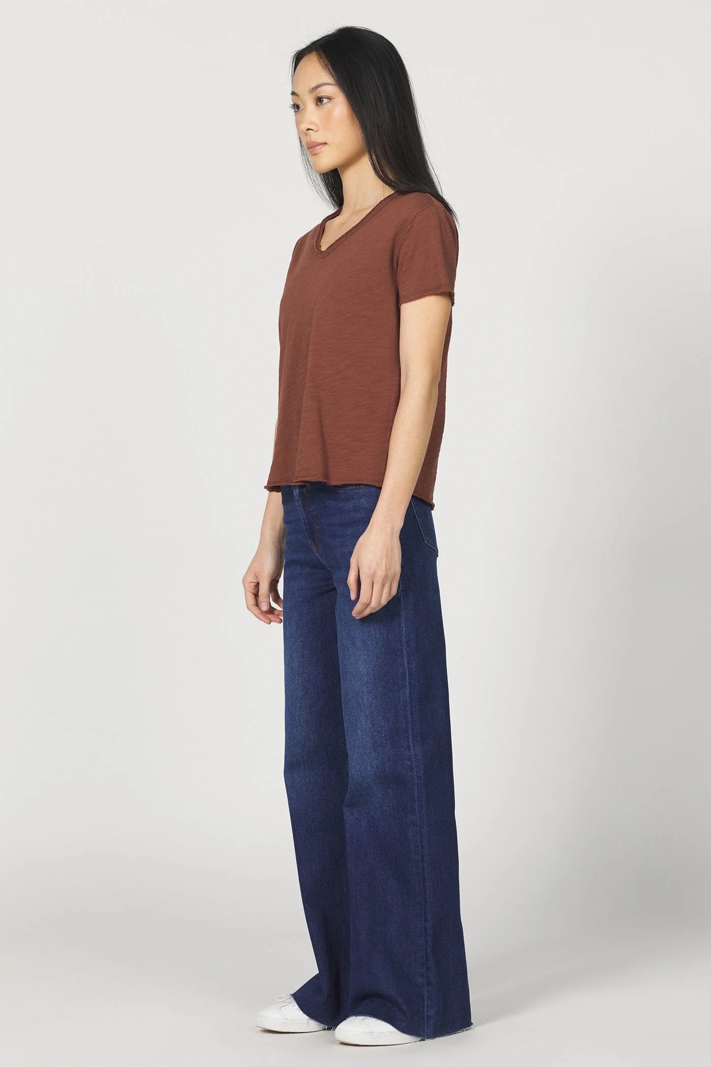 Vanya Short Sleeve Tee - Cappuccino by Dear John — view 4
