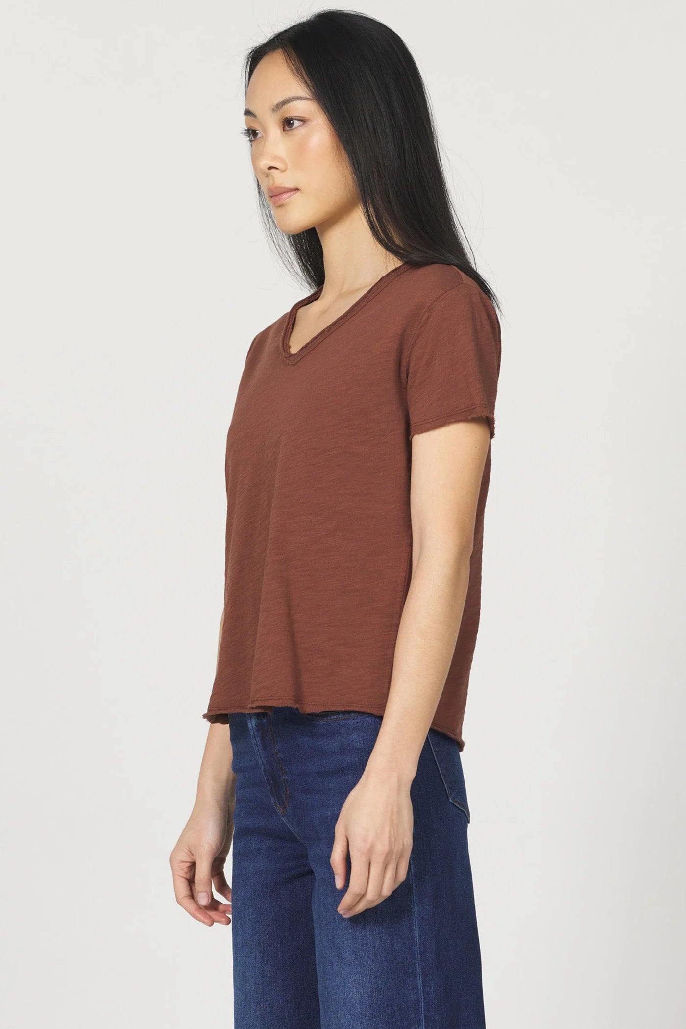 Vanya Short Sleeve Tee - Cappuccino by Dear John — alternate view