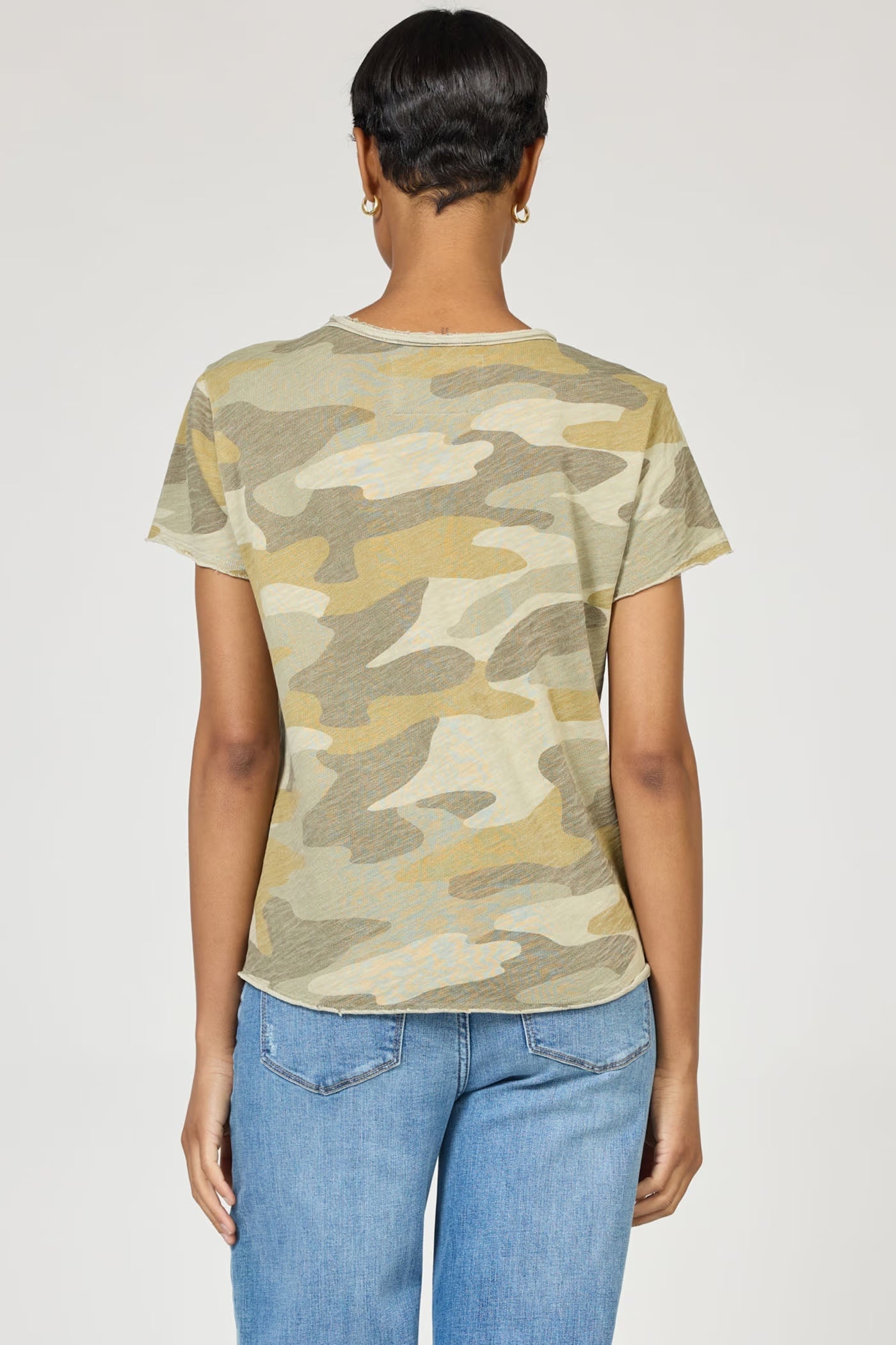Vanya Short Sleeve Slub Tee - Riveria Camo by Dear John — view 3