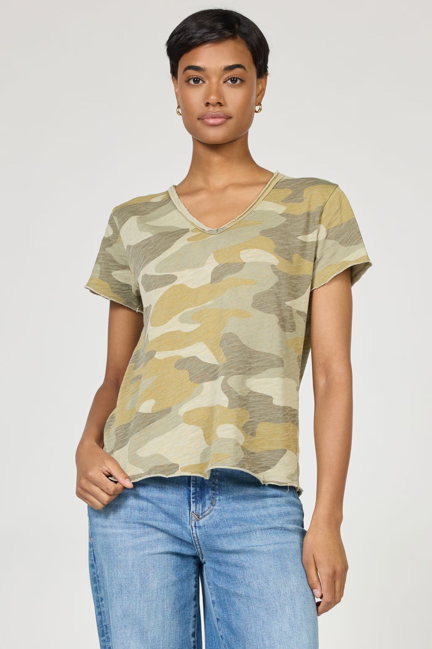 Vanya Short Sleeve Slub Tee - Riveria Camo by Dear John | 25 South Boutiques
