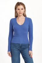 Marlowe V Neck Top - Blue Lolite by Dear John | 25 South Boutiques
