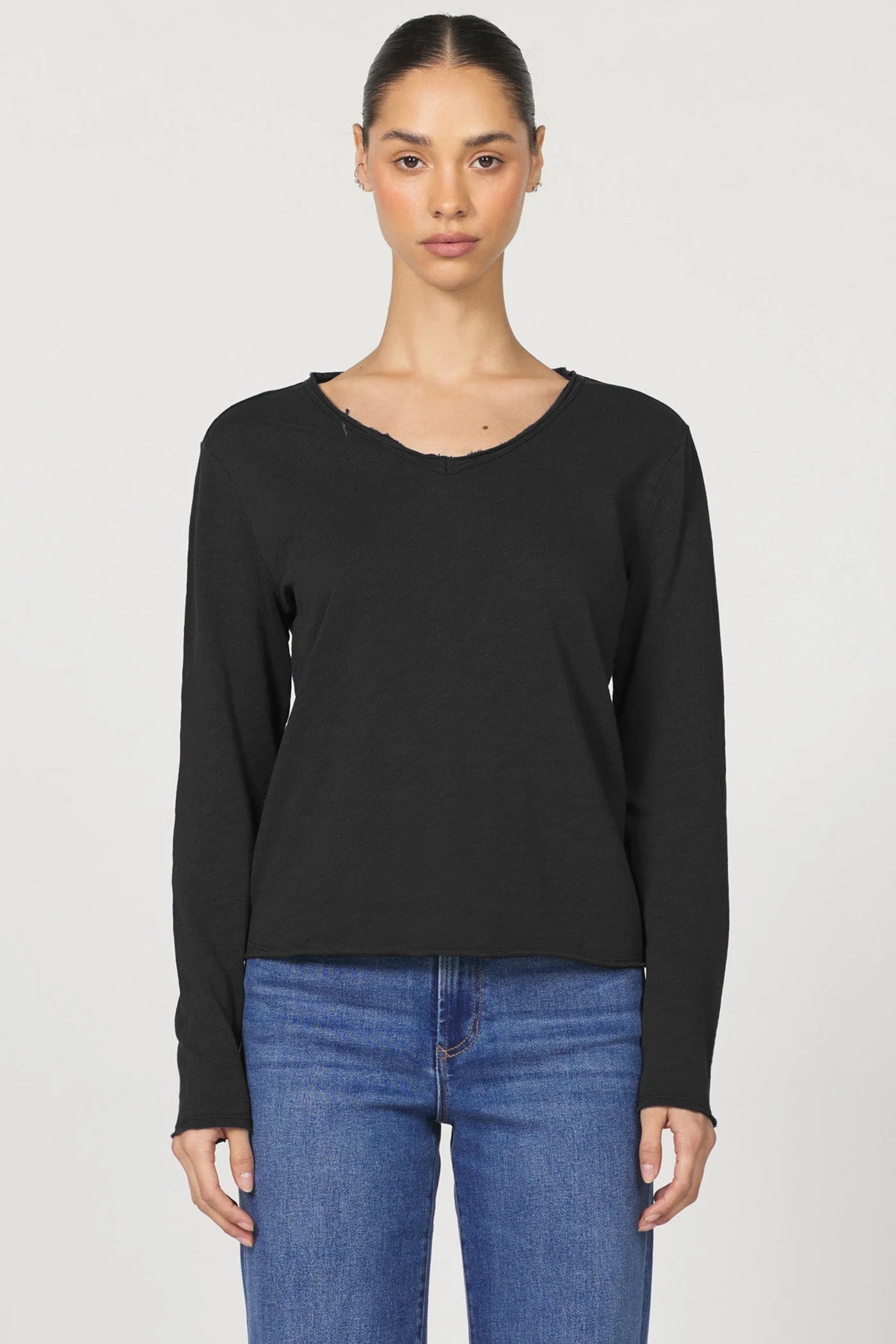 Vanya Long Sleeve Tee - Black by Dear John | 25 South Boutiques