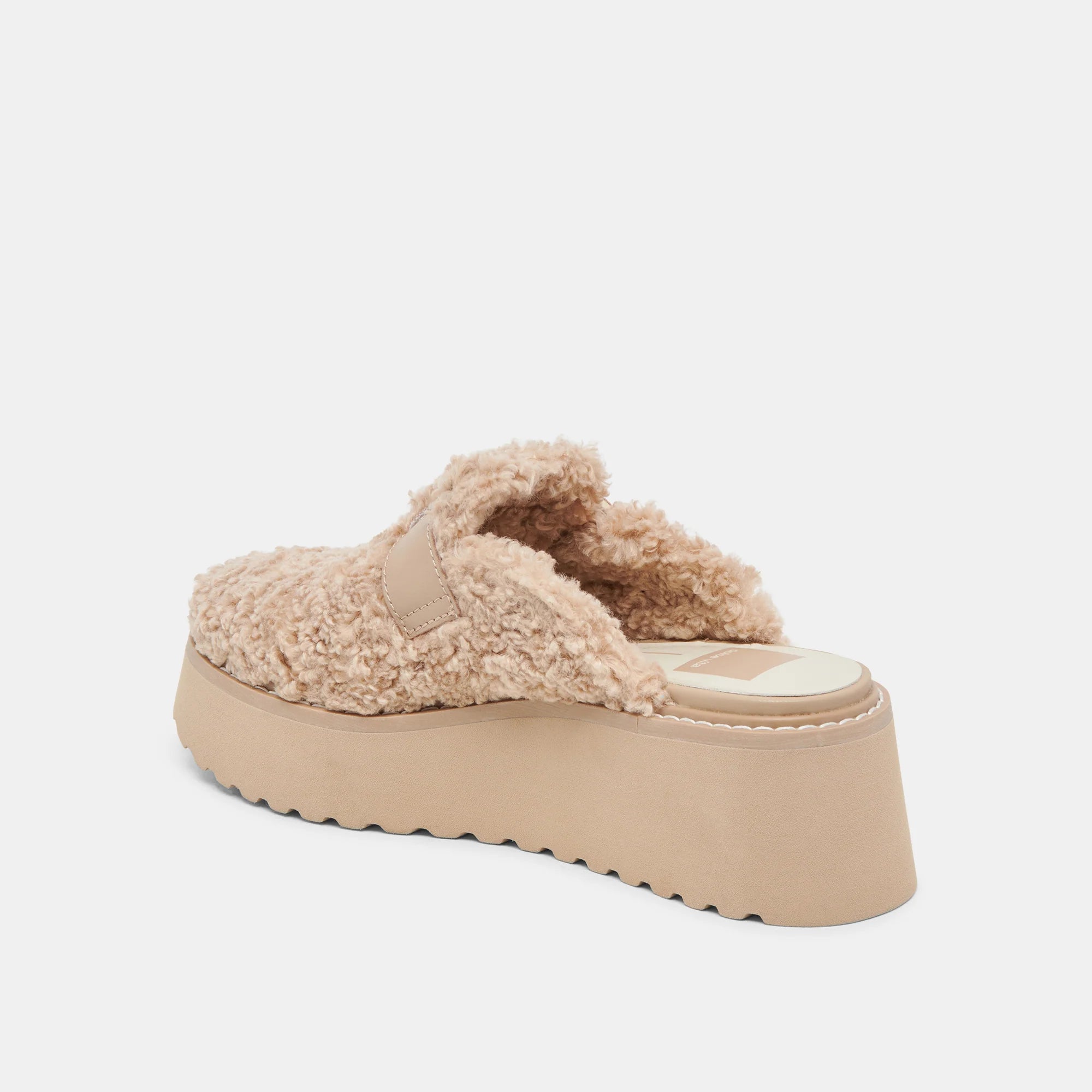 Lelani Plush Flats - Natural Plush by Dolce Vita — view 4