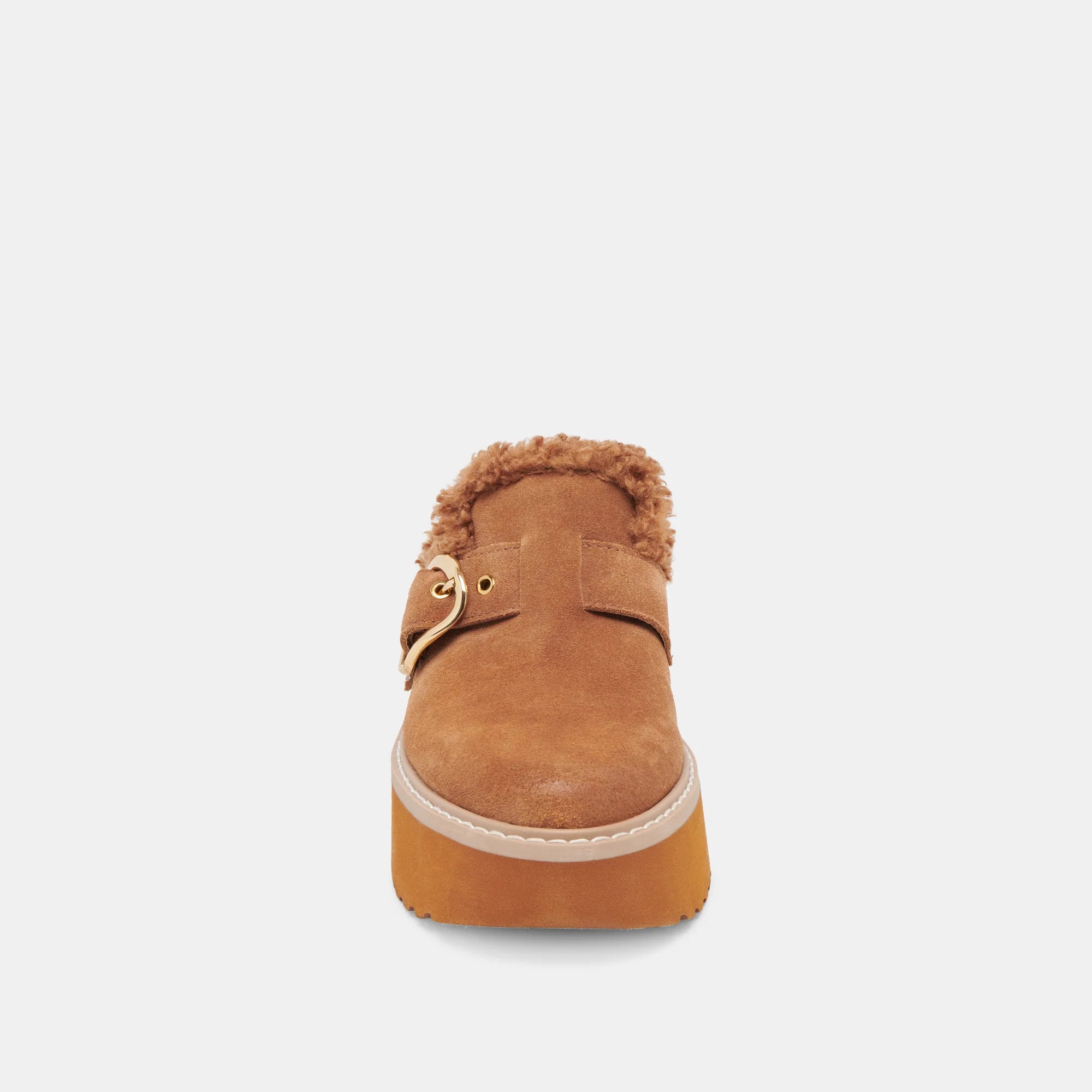 Lelani Plush Flats - Pecan Suede by Dolce Vita — view 4