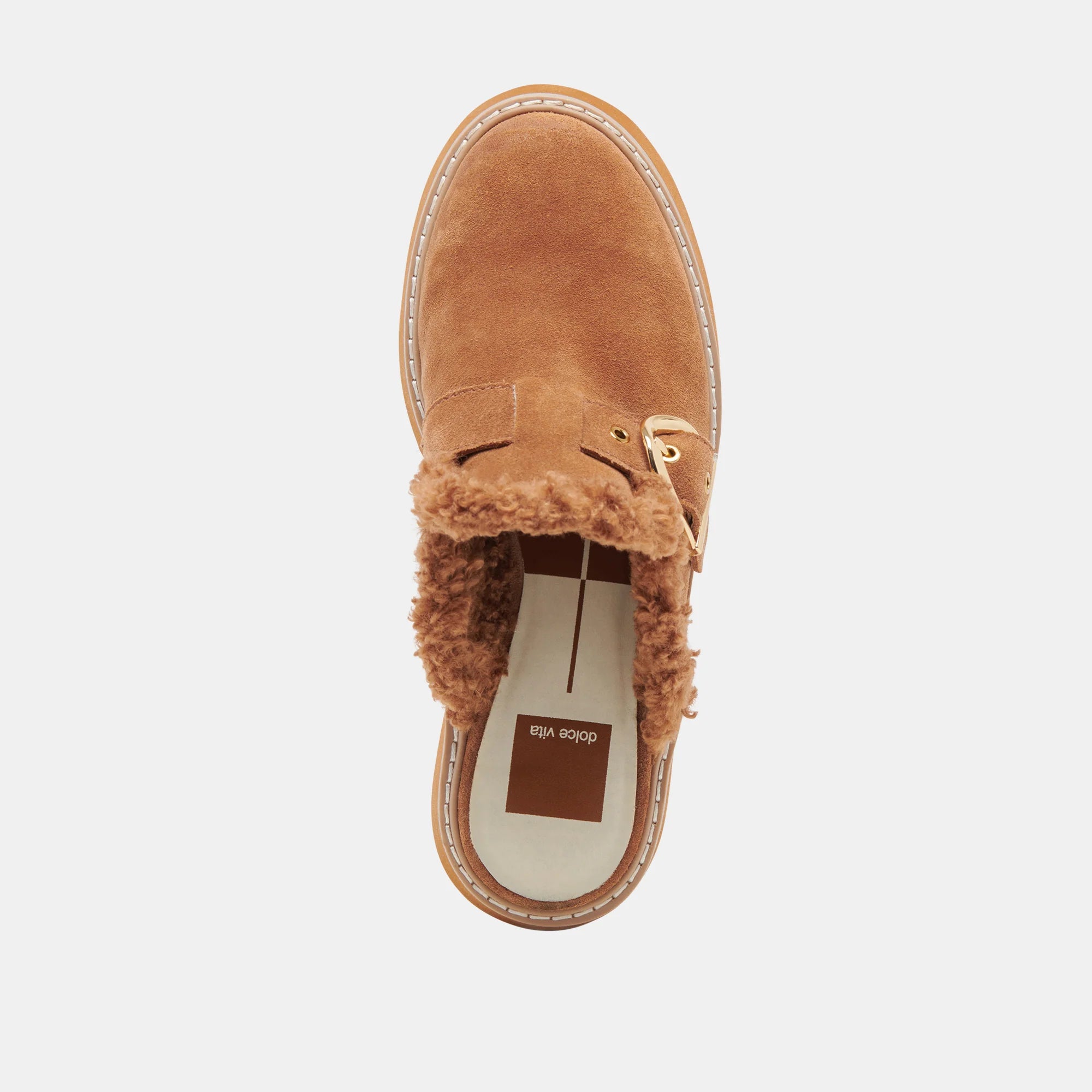 Lelani Plush Flats - Pecan Suede by Dolce Vita — view 5
