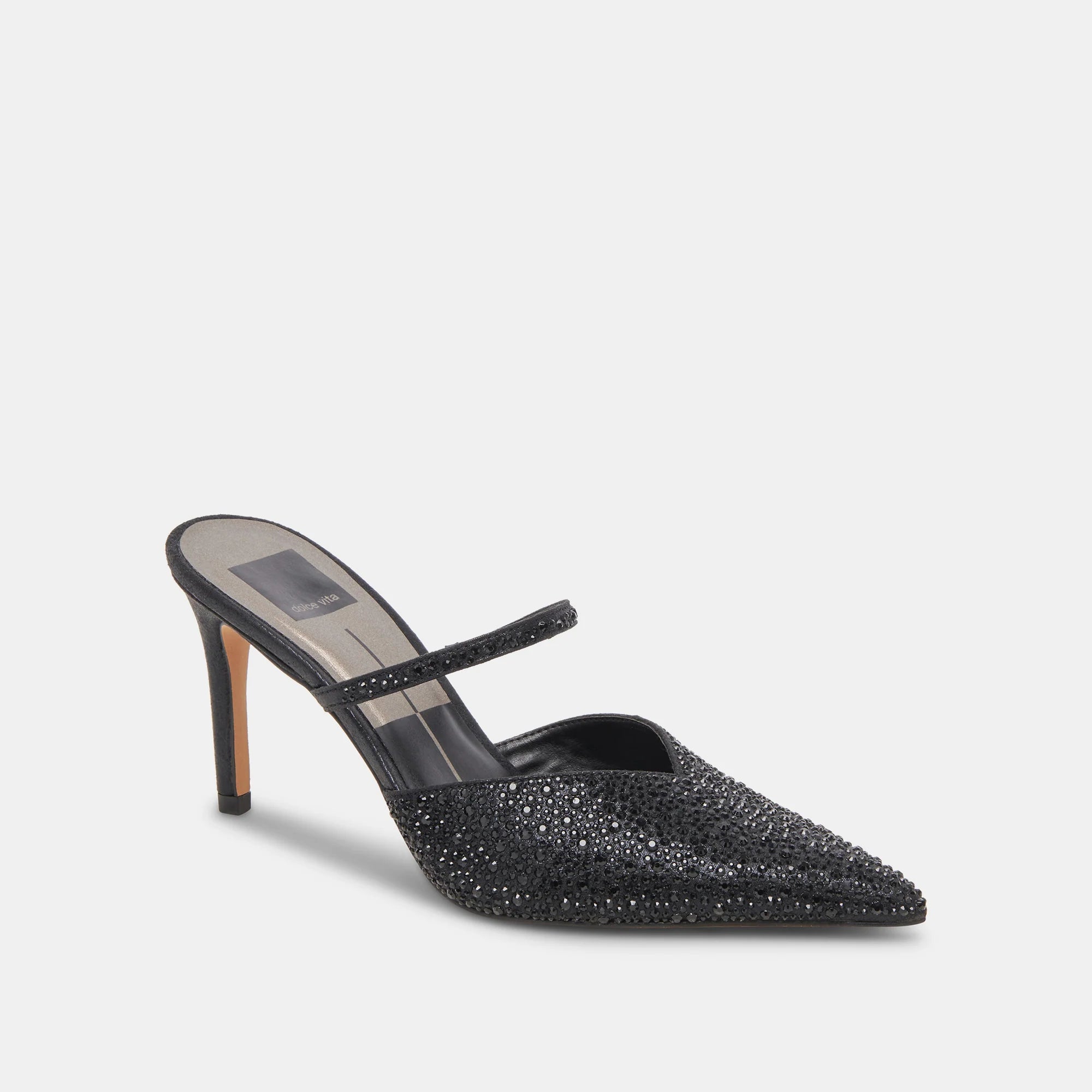 Kanika Crystal Heels - Black Metallic Fabric by Dolce Vita — alternate view