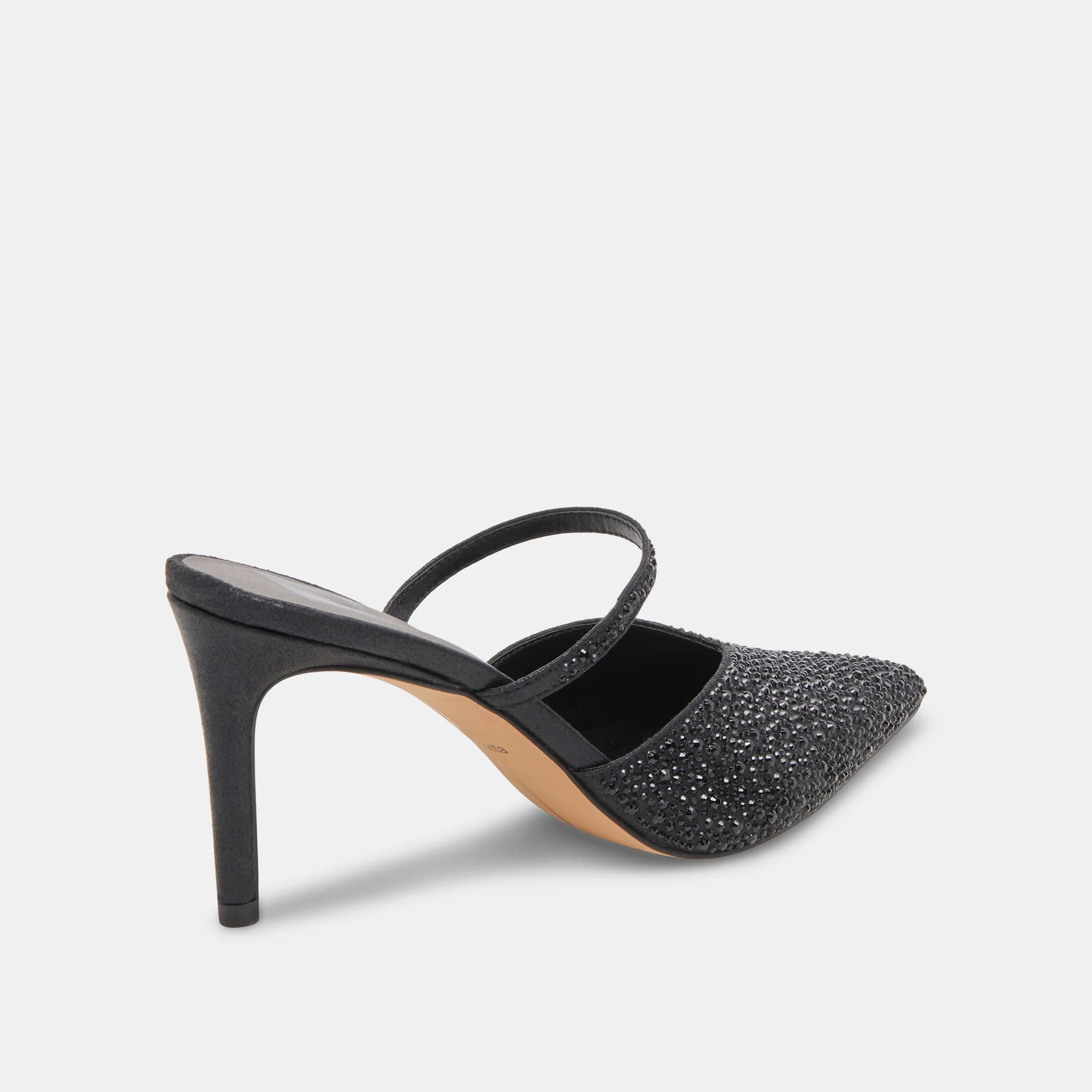 Kanika Crystal Heels - Black Metallic Fabric by Dolce Vita — view 3