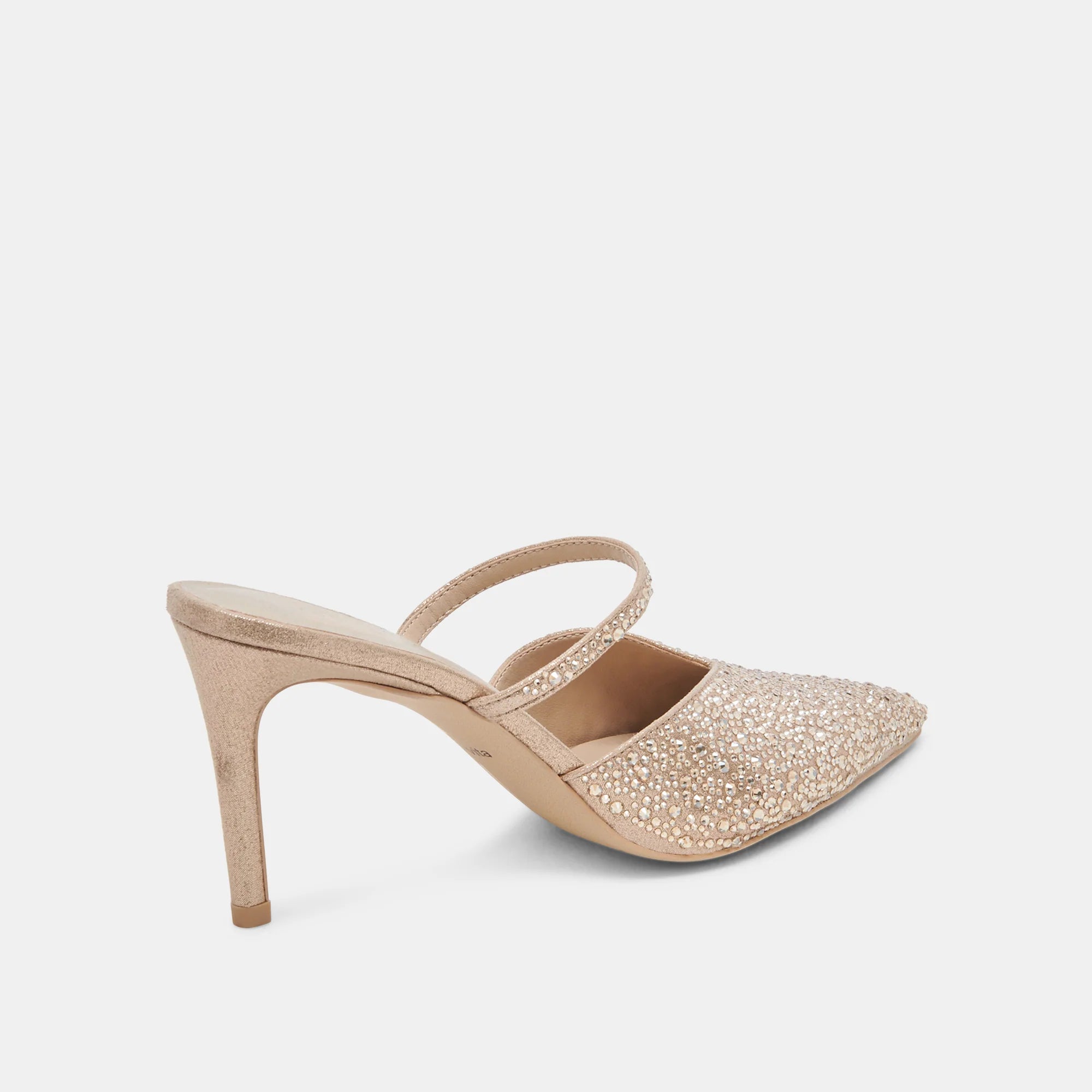 Kanika Crystal Heels - Light Gold Fabric by Dolce Vita — view 4