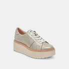 Tiger Sneakers - Light Gold Leather by Dolce Vita — alternate view