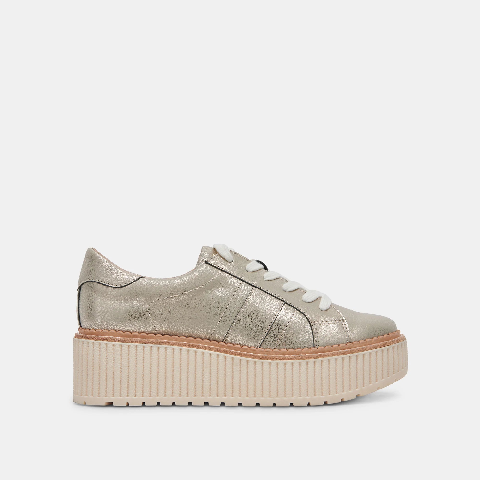 Tiger Sneakers - Light Gold Leather by Dolce Vita | 25 South Boutiques