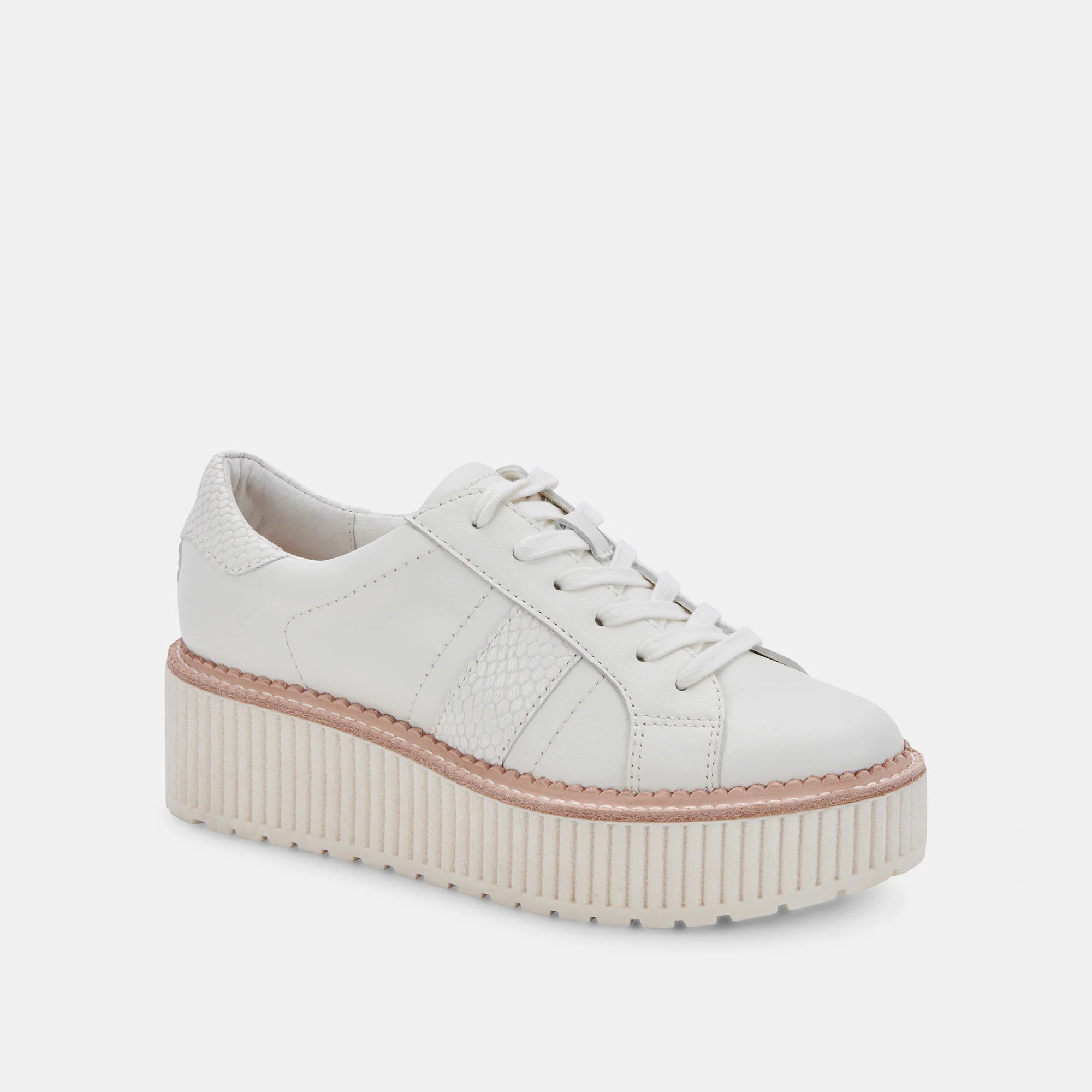 Tiger Sneakers - White Leather by Dolce Vita — alternate view