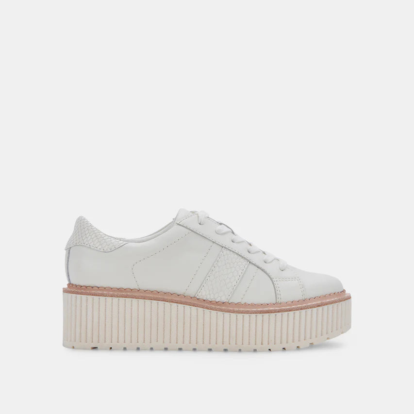 Tiger Sneakers - White Leather by Dolce Vita | 25 South Boutiques